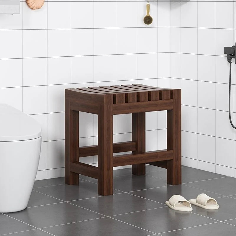 Bathroom Bathing Stool Solid Wood Stool Home-use Multi-functional Bathing Stool Non-Slip Stool Living Room Ottoman New Arrival
