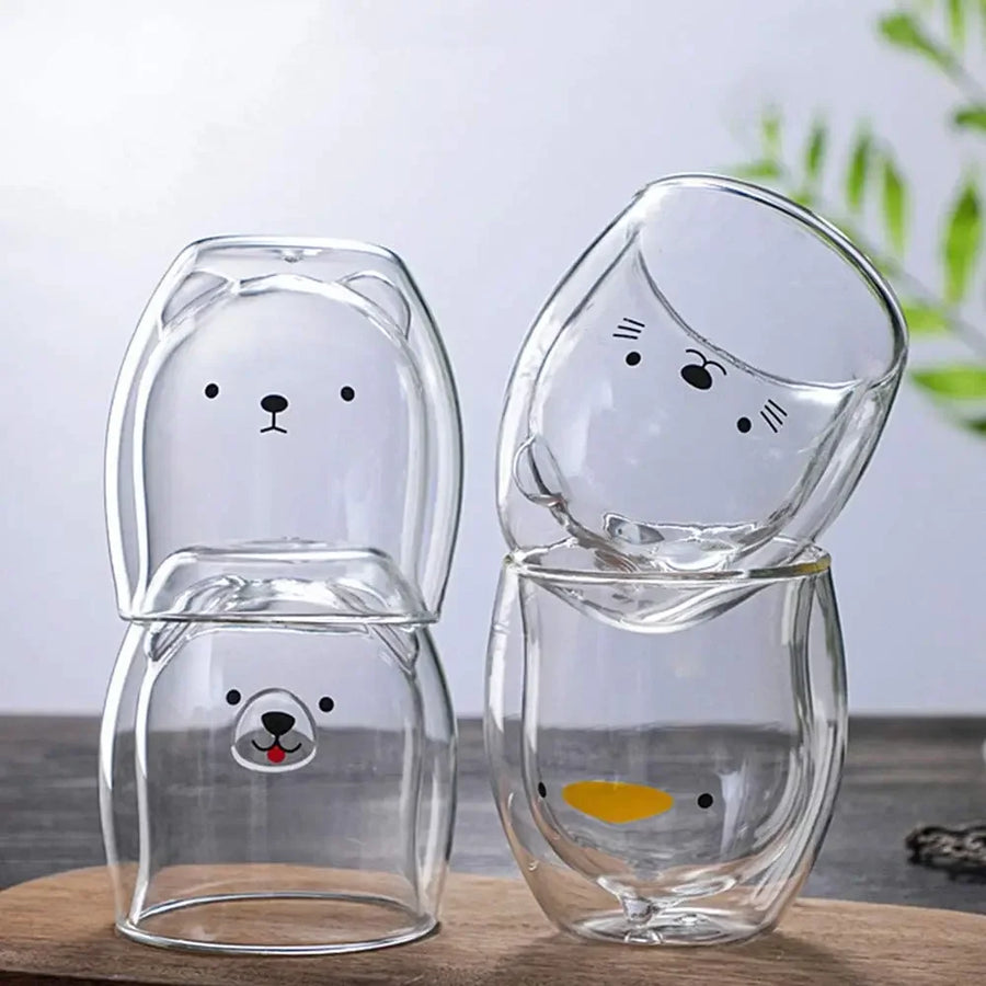 Animal Double Wall Mug