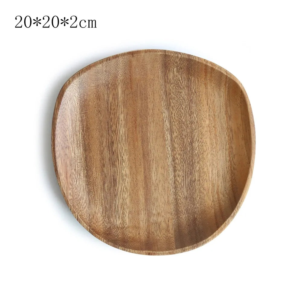 Irregular Solid Wood Tray