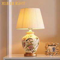 Hand Painted Ceramic Lamp