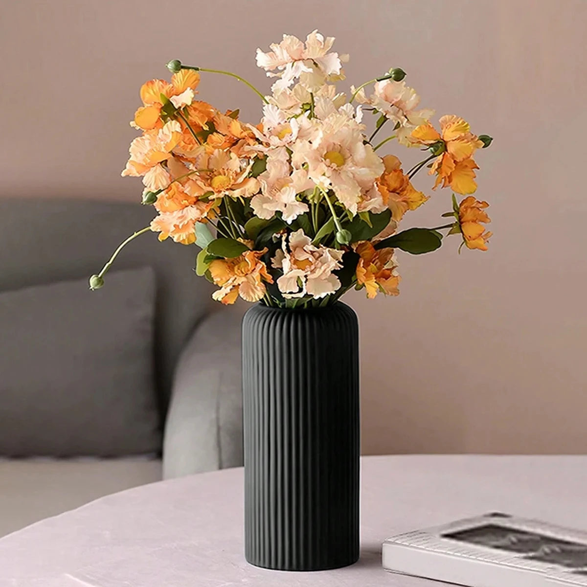 Striped Modern Plastic Vase