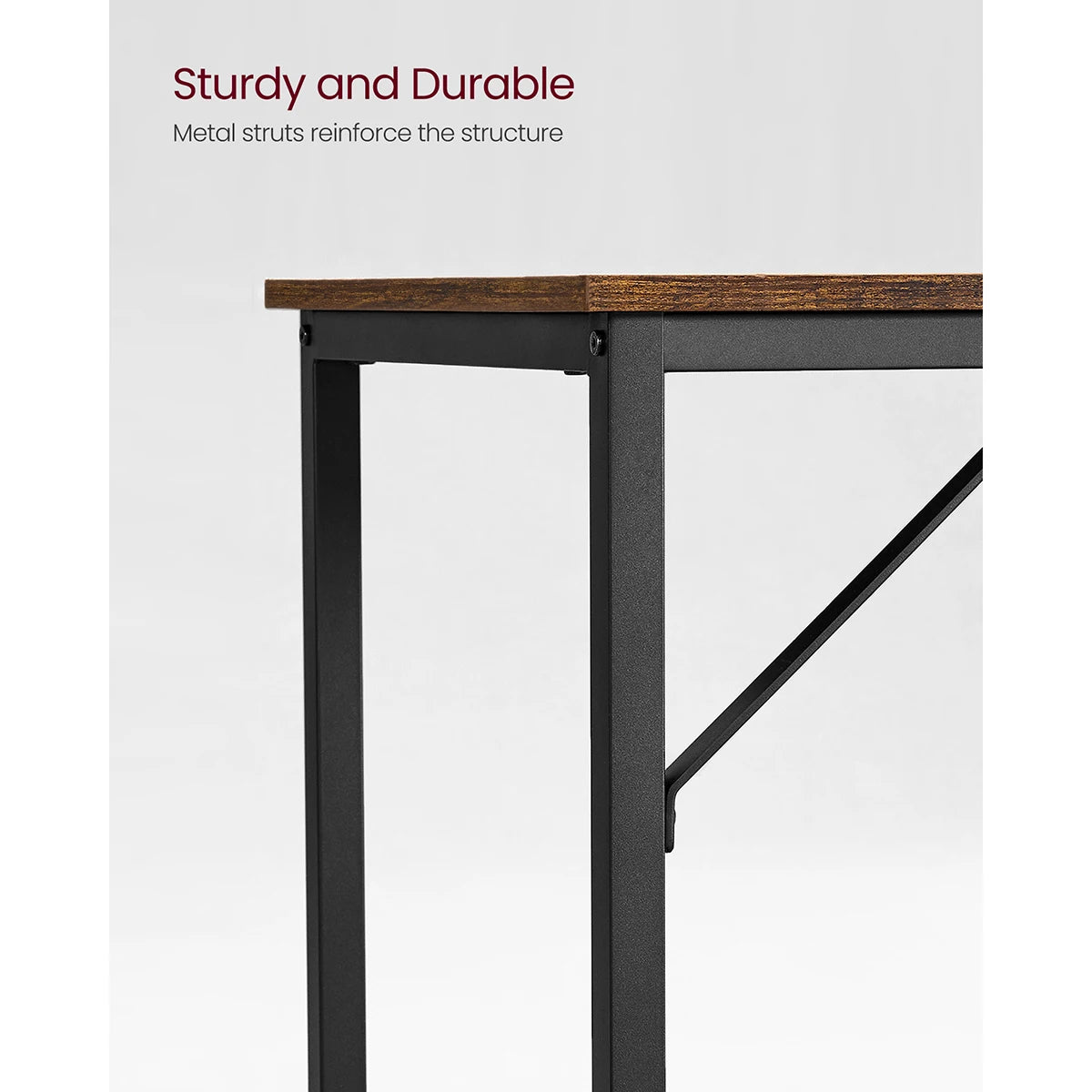 VASAGLE Computer Desk, Small Office Desk and Workstation, Work Desk for Home Office, Study, Bedroom, 50 x 100 x 76 cm