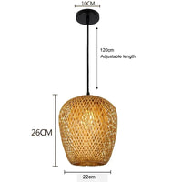 Handwoven Rattan Pendant Light
