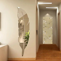 Feather Mirror Wall Art