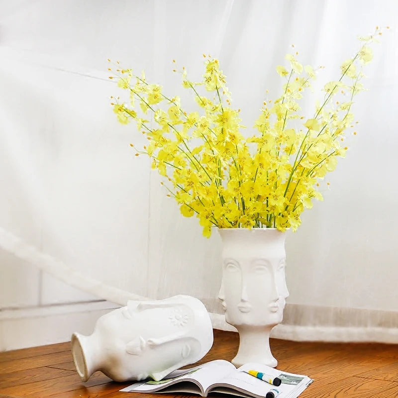 Sculptural Face Ceramic Vase