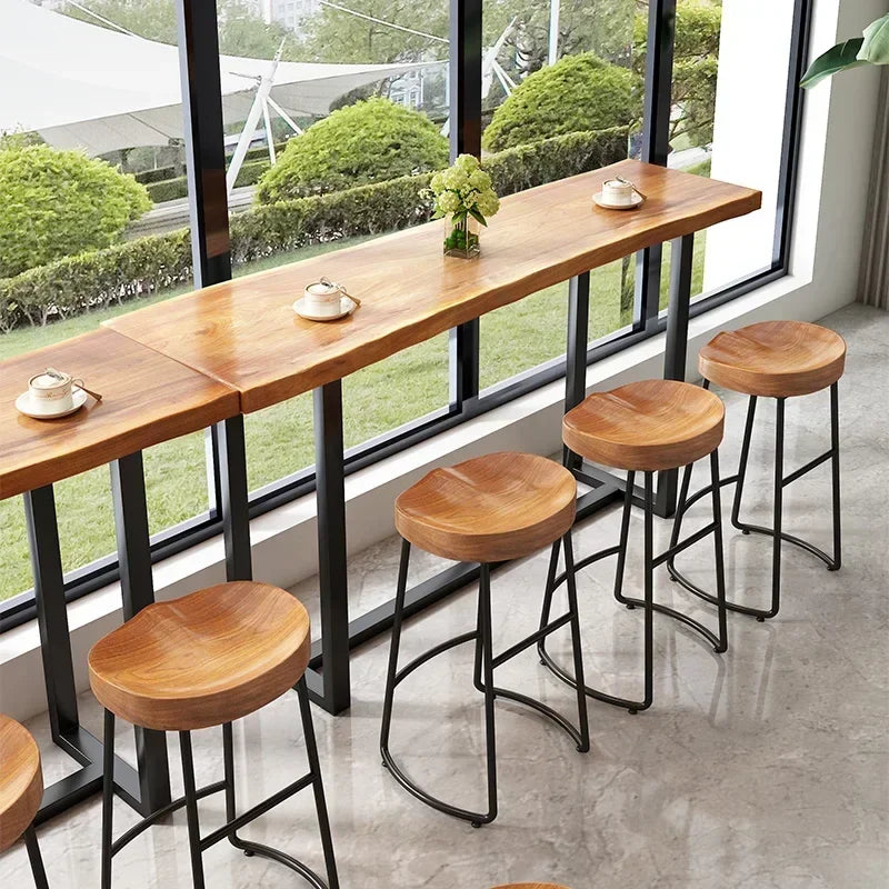 Iron Wood Bar Stool