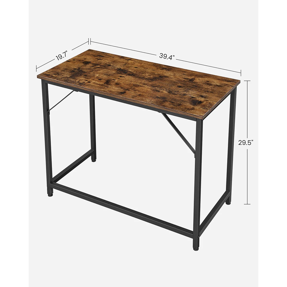 VASAGLE Computer Desk, Small Office Desk and Workstation, Work Desk for Home Office, Study, Bedroom, 50 x 100 x 76 cm