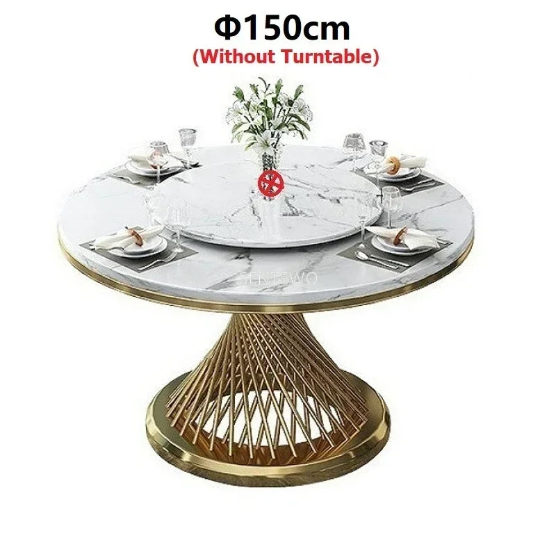 Round Marble Dining Set