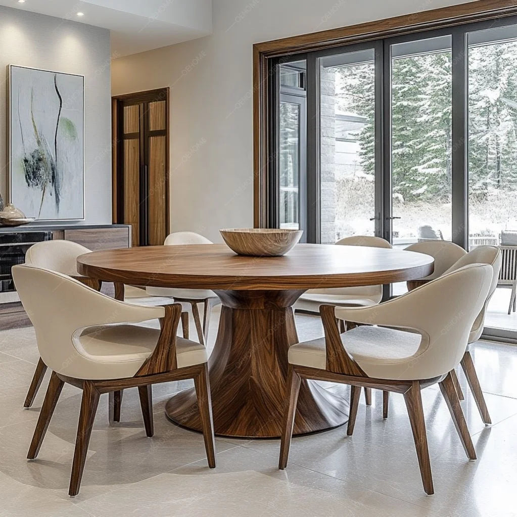 Six Seat Round Dining Set