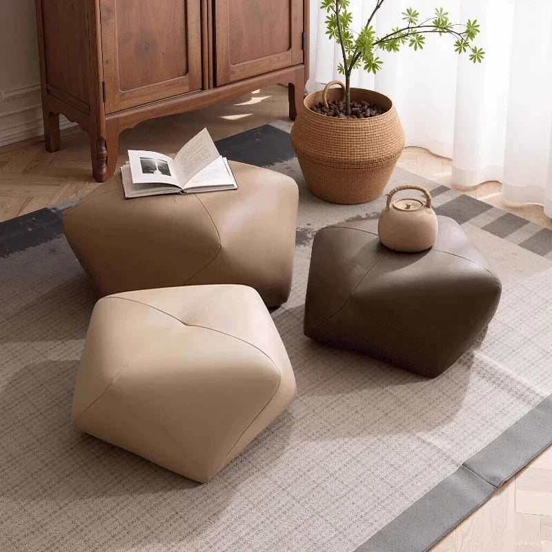 Modern Low Footrest Ottoman