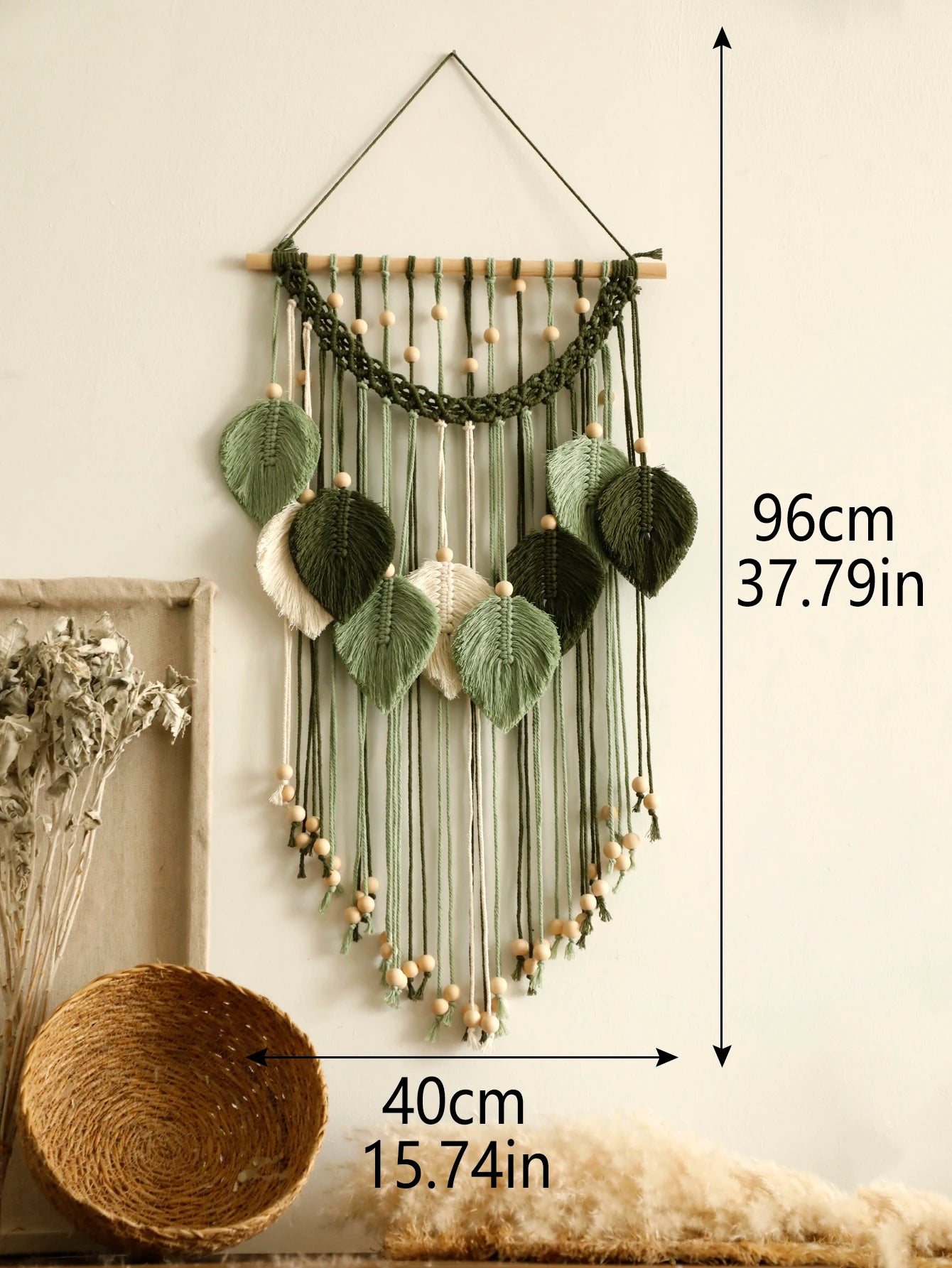 Leaf Macrame Wall Tapestry