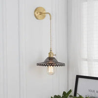 Brass Glass Wall Sconce