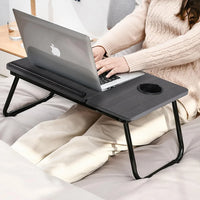 Multifunctional Lazy Table Portable Foldable Bed Table Height Adjustable Computer Desk with Cup Holder for Bed Office
