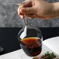 Inverted Borosilicate Wine Glass