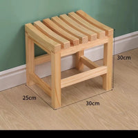 Bathroom Bathing Stool Solid Wood Stool Home-use Multi-functional Bathing Stool Non-Slip Stool Living Room Ottoman New Arrival