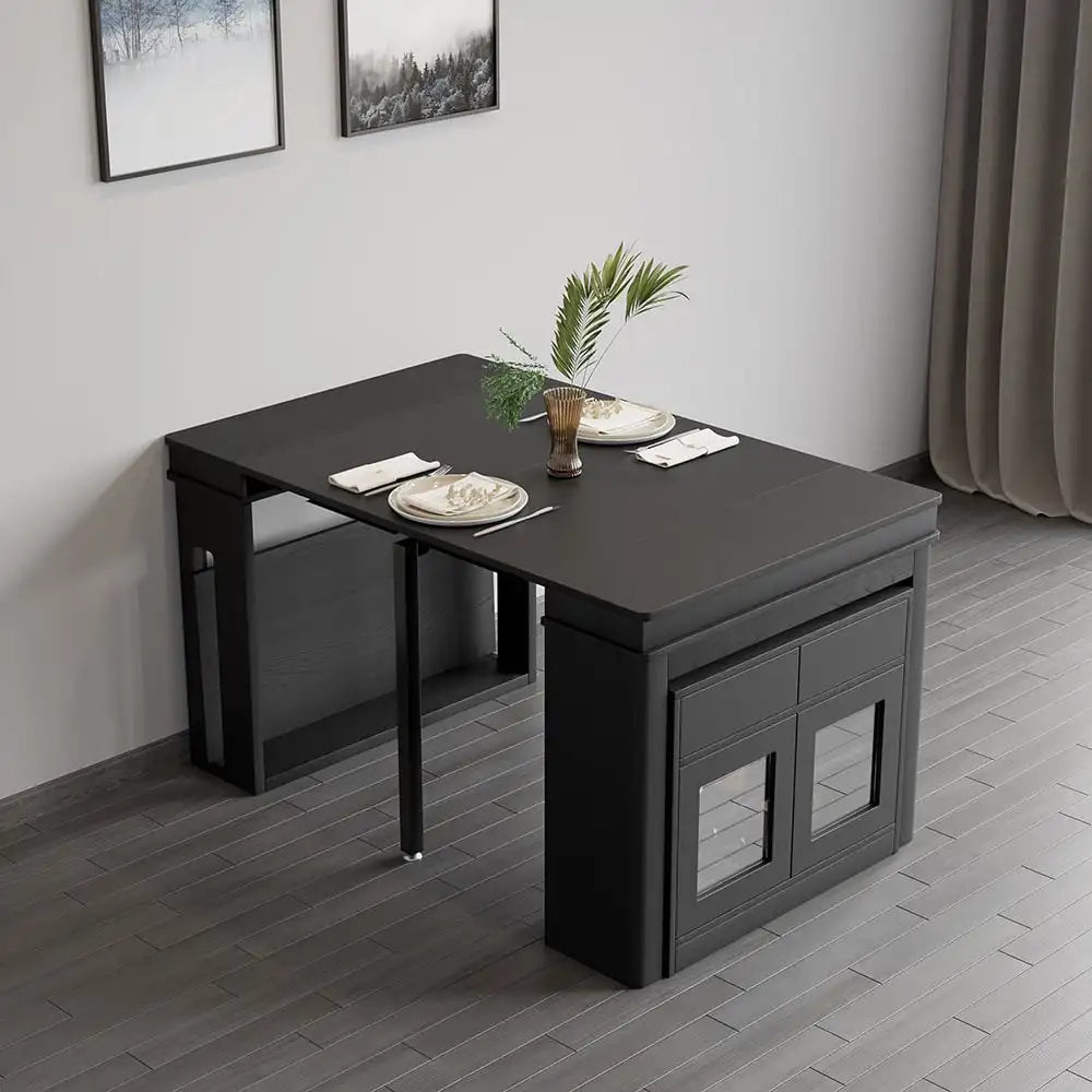 Extendable Storage Dining Table