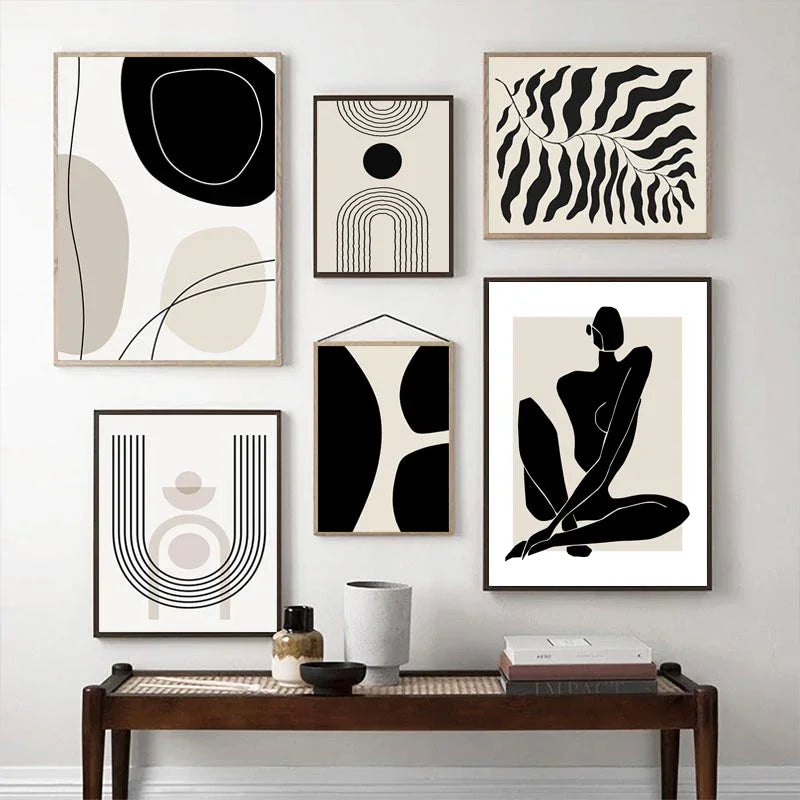 Abstract Boho Line Canvas