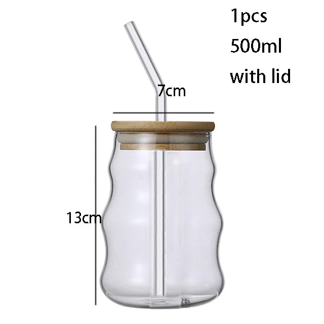 Bamboo Lid Glass Tumbler