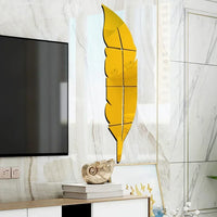 Feather Mirror Wall Art