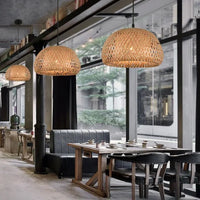 Handwoven Rattan Pendant Light