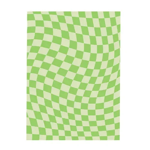 Retro Checkerboard Plush Rug