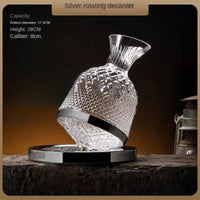 Rotating Crystal Wine Decanter