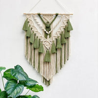 Handwoven Geometric Macrame Tapestry