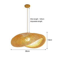 Handwoven Rattan Pendant Light