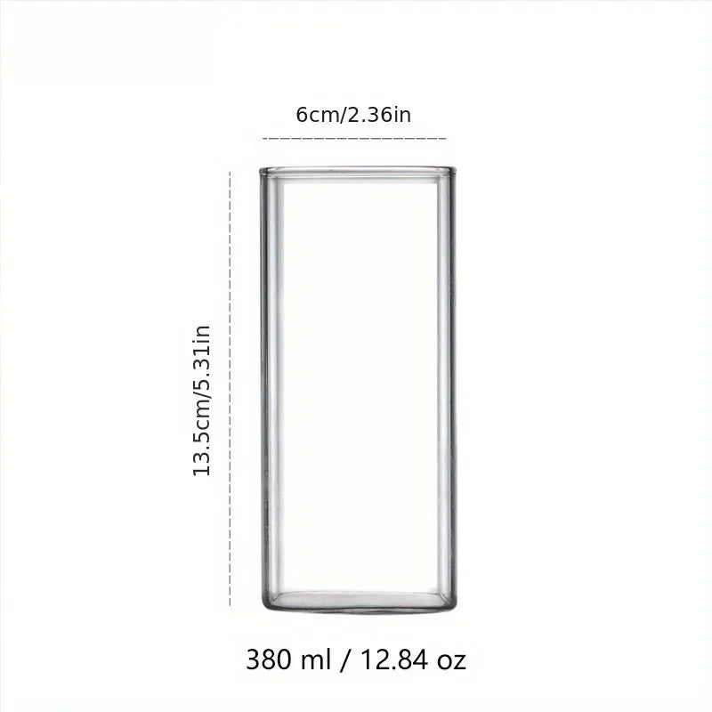 Square Iced Coffee Glass