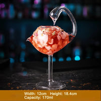 Sculptural Bird Cocktail Glass
