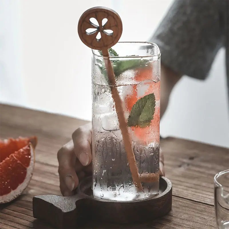 Square Iced Coffee Glass