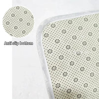 Irregular Oval Plush Rug