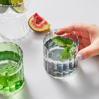 Ribbed Heatproof Glass Mug