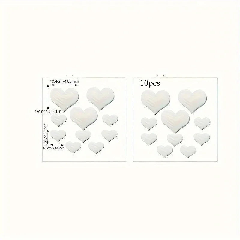 Heart Mirror Wall Stickers