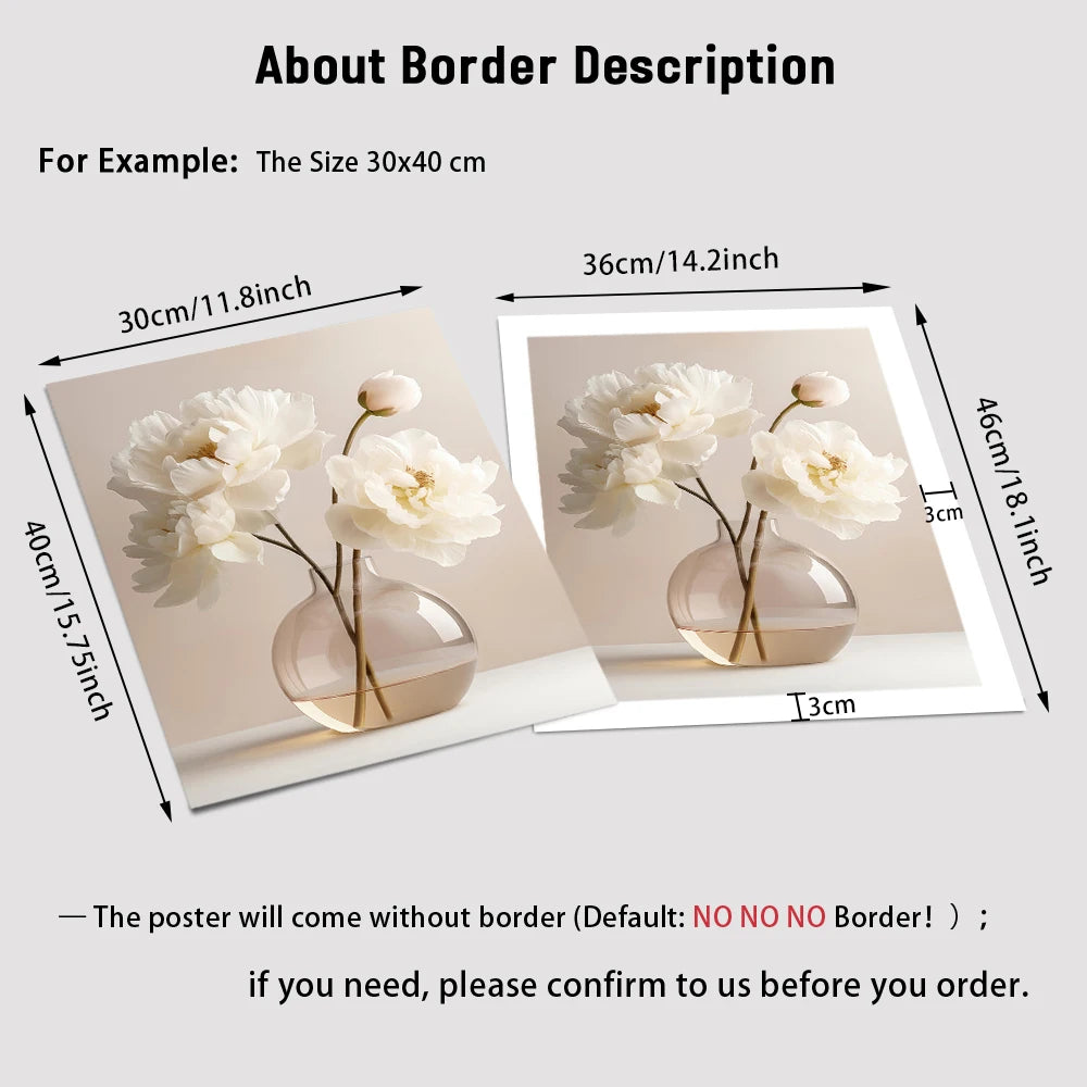 Beige Peony Canvas Set