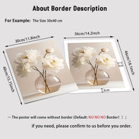 Beige Peony Canvas Set