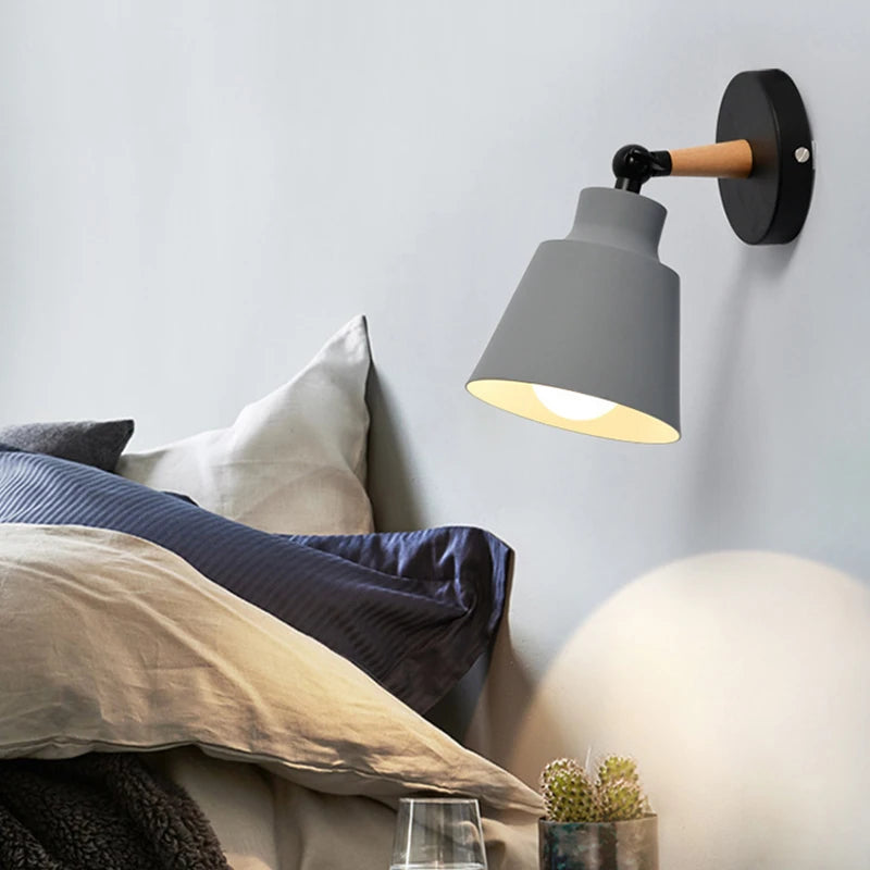 Macaron Wood Wall Sconce