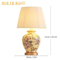 Hand Painted Ceramic Lamp