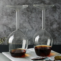 Inverted Borosilicate Wine Glass