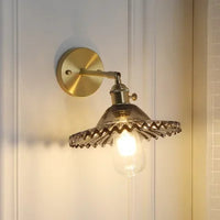 Brass Glass Wall Sconce