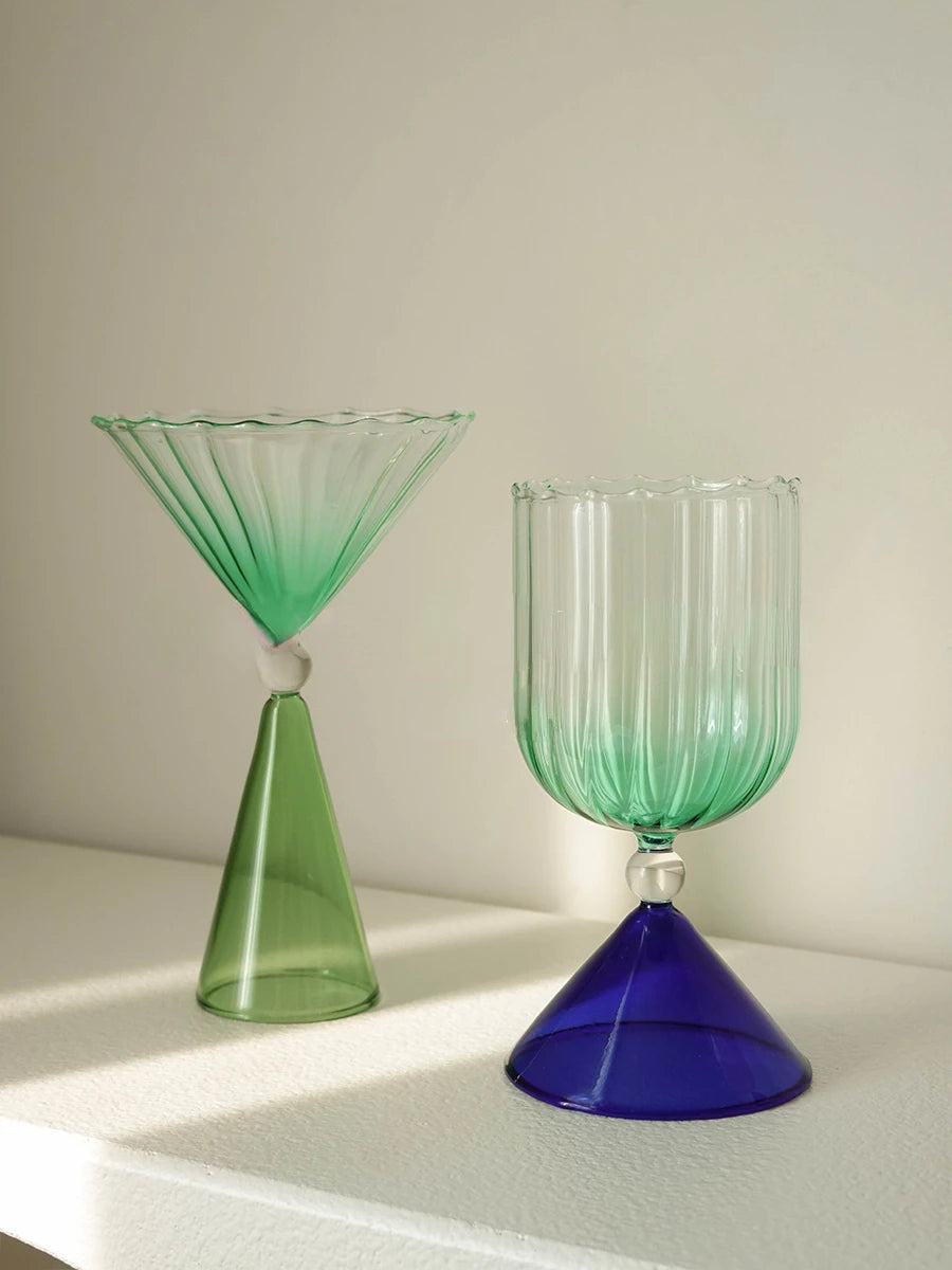 Amber Champagne Coupe Glass