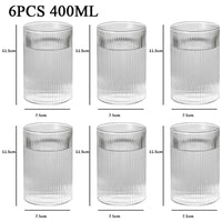 Vertical Ribbed Drinking Glass