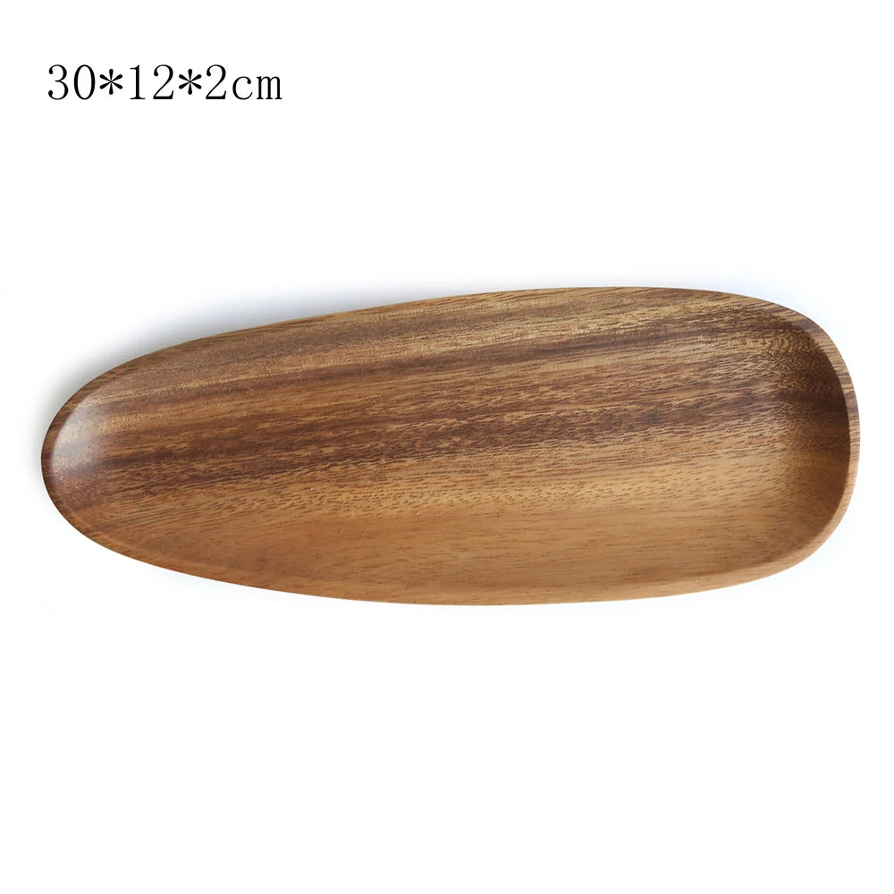 Irregular Solid Wood Tray