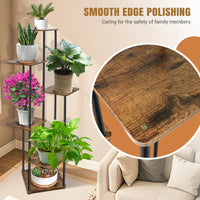 EFAN 4/5/6 Tier Plant Stand Indoor Metal Plant Shelf for Multiple Plants Small Corner Flower Stand for Patio Garden Balcony Home