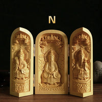 Carved Boxwood Buddha Statue