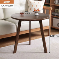 Rubber Wood Round Coffee Table