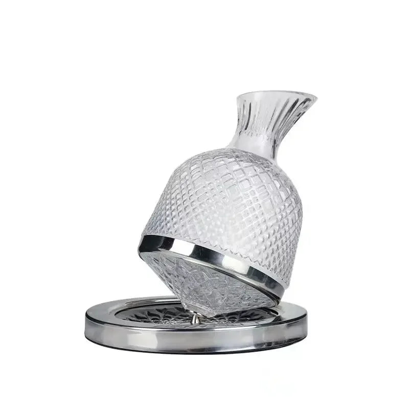 Rotating Crystal Wine Decanter