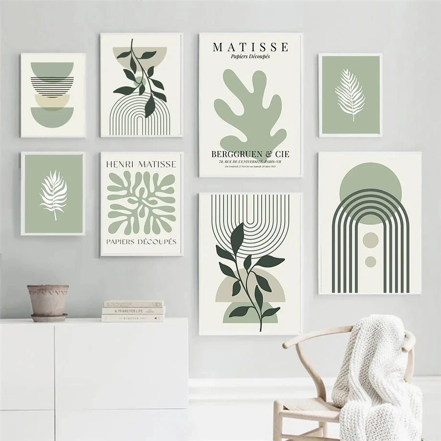 Sage Leaf Matisse Canvas