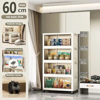 Large Capacity Multifunction Folding Storage Cabinet Dustproof Wardrobe Closet Organizer Easy-to-Install Storage Boxes