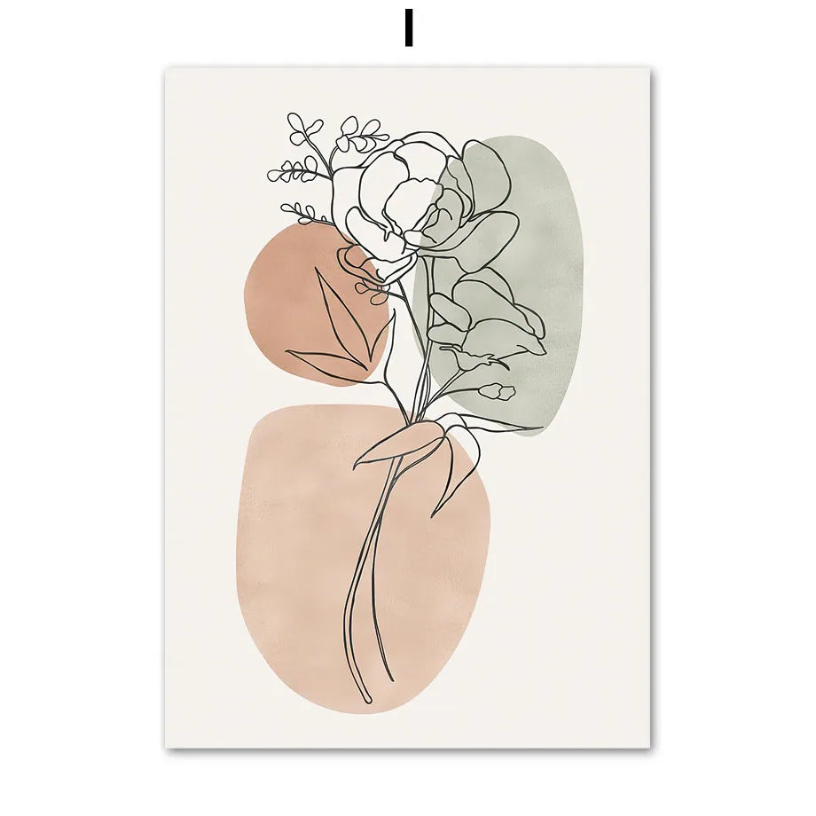 Boho Botanical Canvas Print